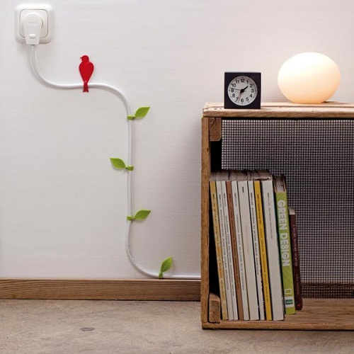 Imagen de como decorar los cables eléctricos de nuestra casa